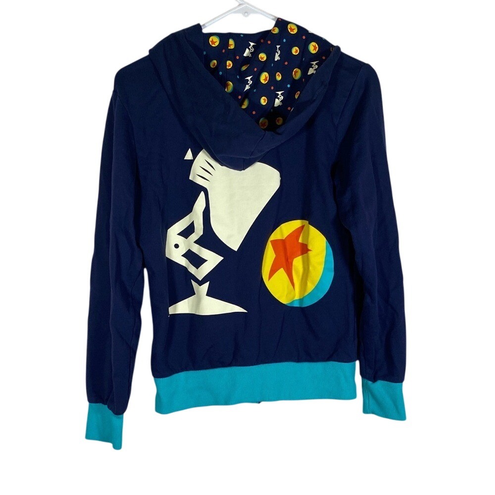 Disney Parks The World of Pixar Classic Hoodie zip up women's size‎ medium